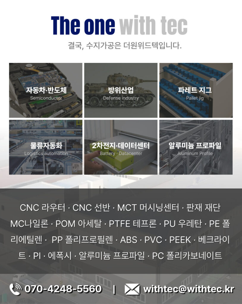엔지니어링플라스틱 가공 전문업체 더원위드텍