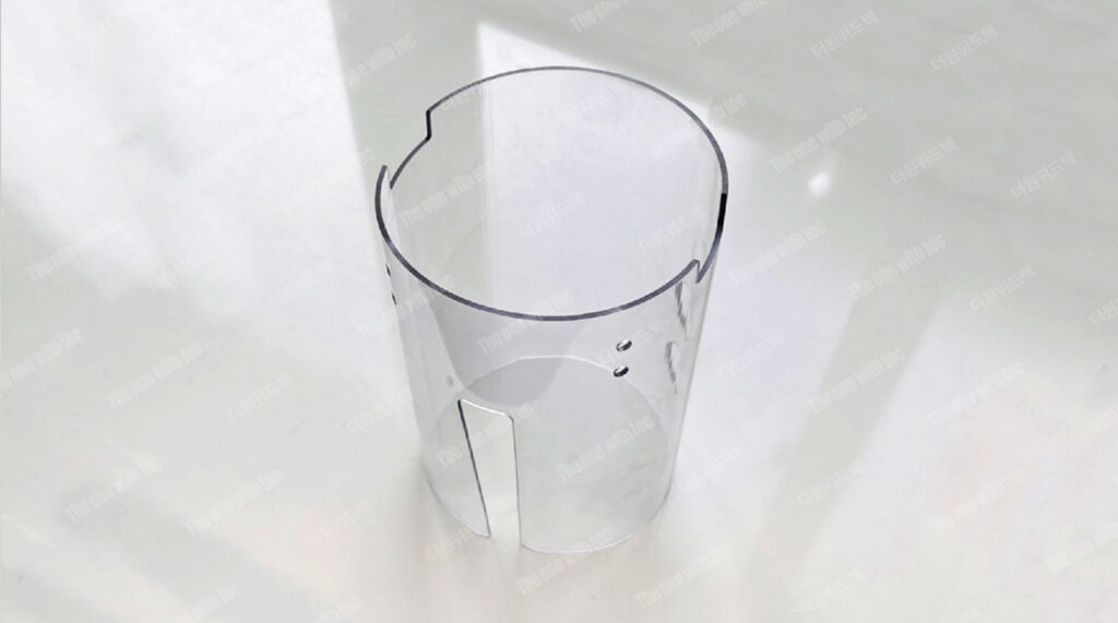 폴리카보네이트 PC 파이프 투명 보호 커버 CNC 가공