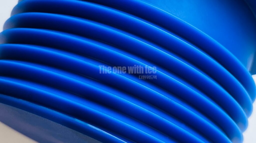 엔지니어링플라스틱 mc나일론 청색 선반 가공 엔드캡 대형