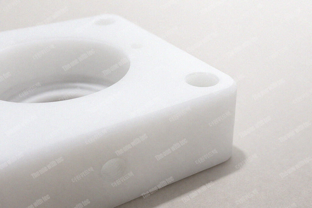 HDPE 사각 플랜지 CNC 가공